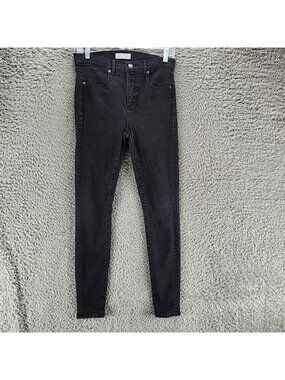 Loft Jeans Womens 27/4 Black Stretch Denim Jegging Legging